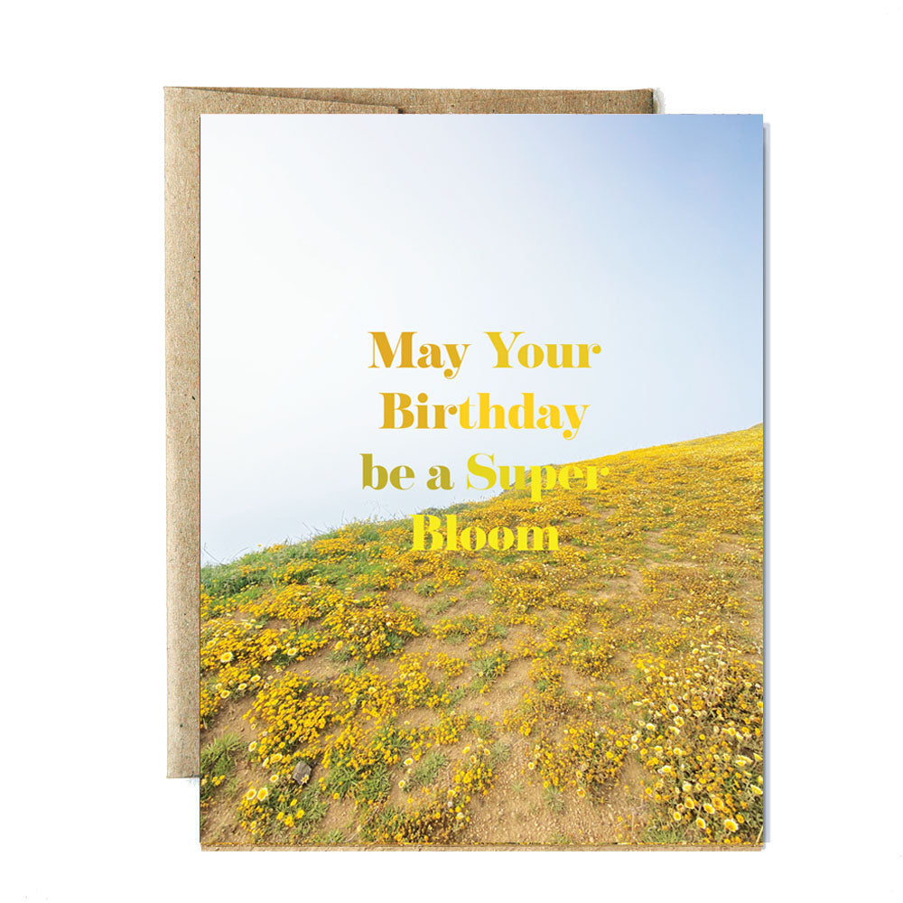Superbloom birthday card