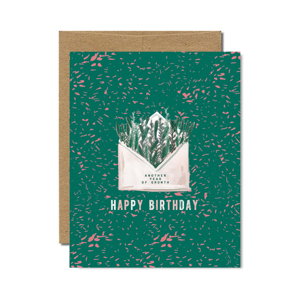 Happy Birthday envelope card - Ferme à Papier
