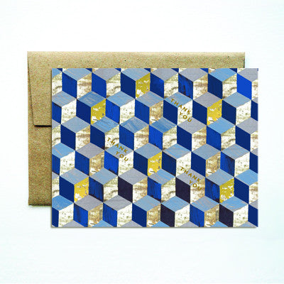 Foil french tile navy set - Ferme à Papier
