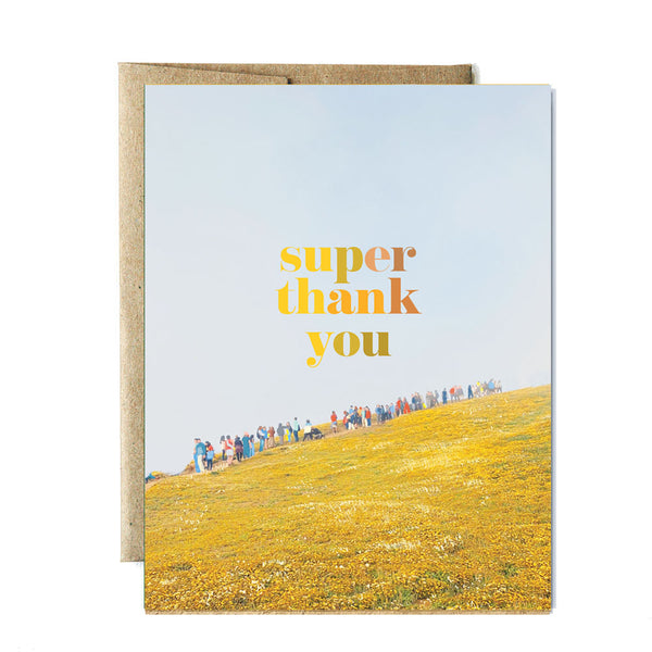 Superbloom thank you card