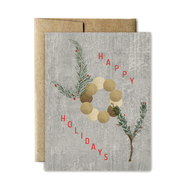 joy happy holidays set