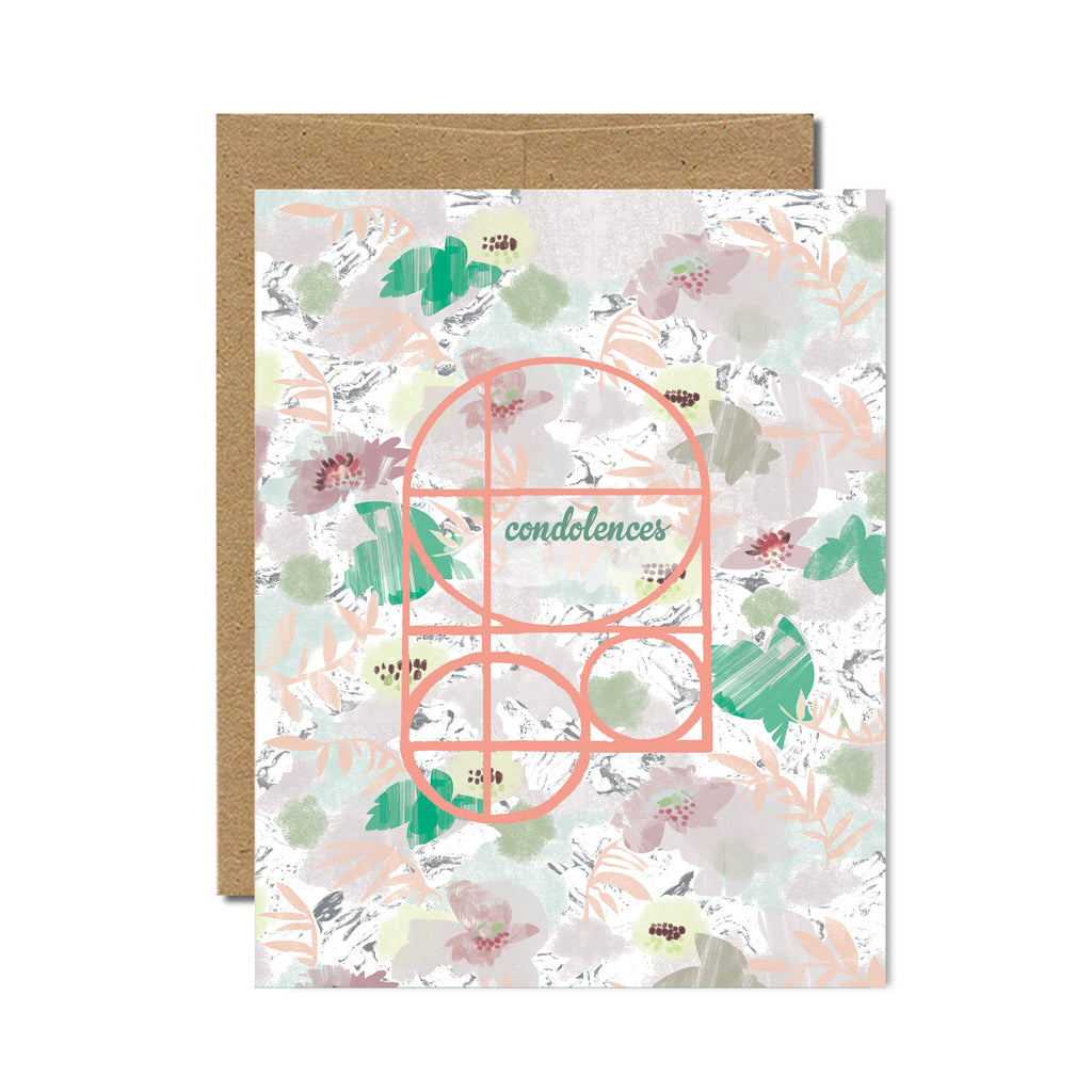 Floral condolences card - Ferme à Papier
