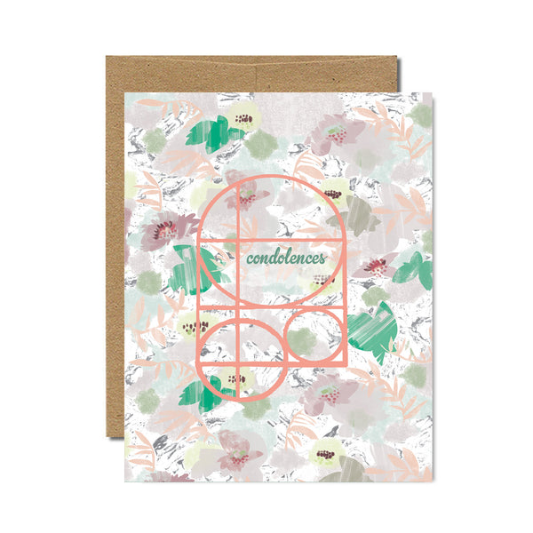 Floral condolences card - Ferme à Papier
