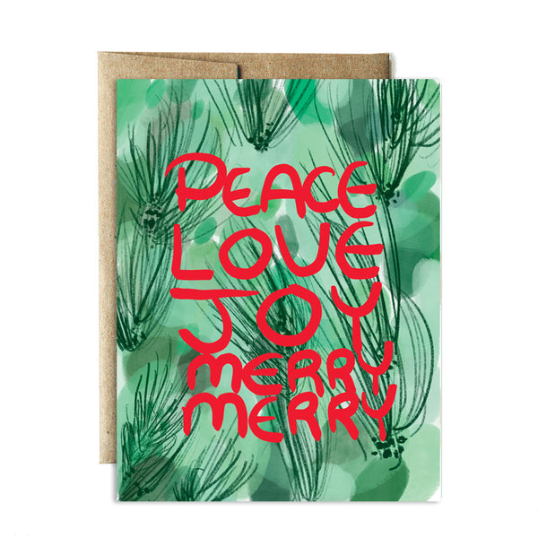 Peace love merry merry set