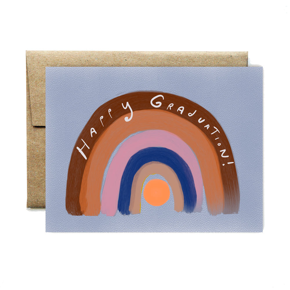 Rainbow graduation card