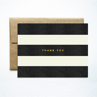 Foil stripes thank you set - Ferme à Papier
