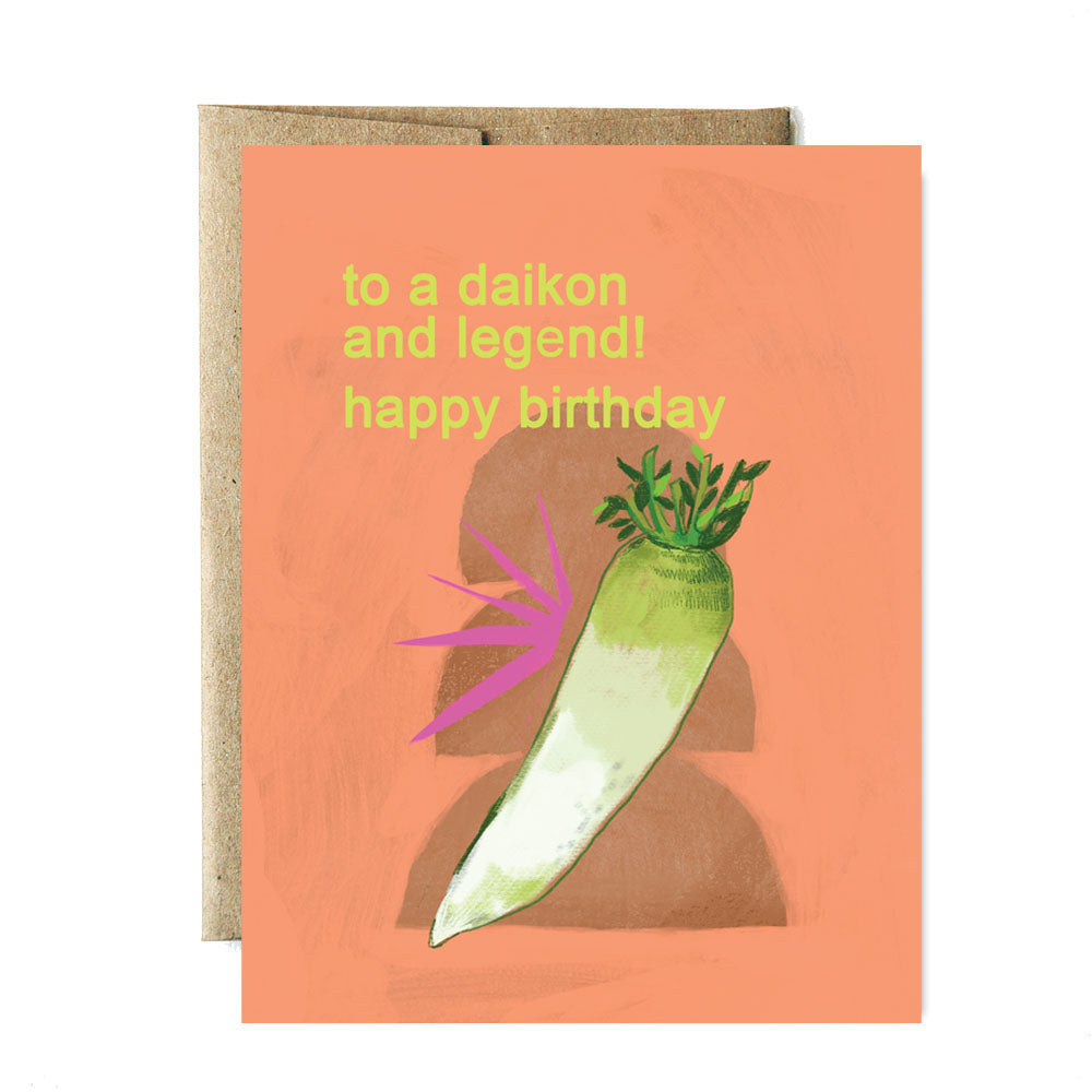Daikon birthday card