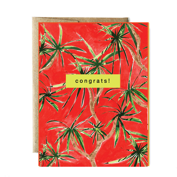 Fireworks plant congrats card