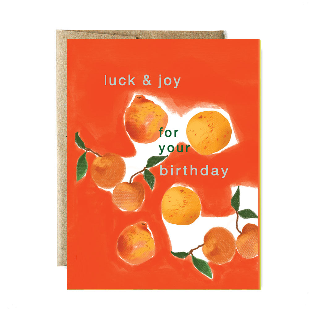 Lucky Orange birthday card