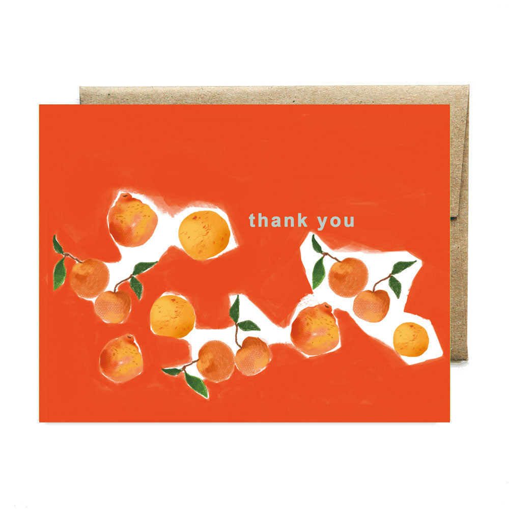 Lucky orange thank you card