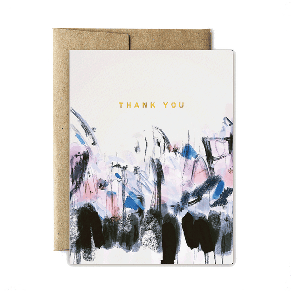 Foil abstract sunrise thank you set
